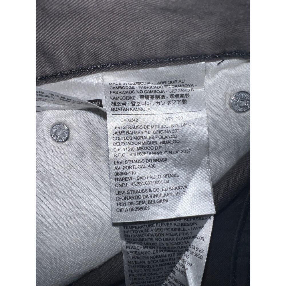 Levi's mens 514 straight-fit jeans in a gray wash 33x34 - Picture 5 of 7